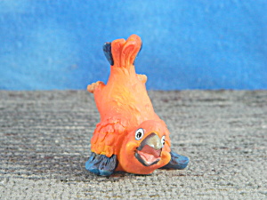 Miniature Resin Playing Parrot
