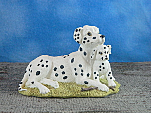 Resin Dalmatian Mom And Puppy