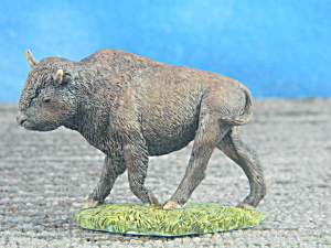 Nice Resin Miniature Young Bison Walking