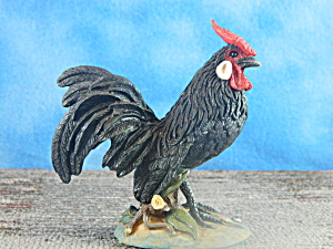 Handsome Unknown Resin Black Rooster