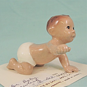 Hagen-renaker Miniature Crawling Baby
