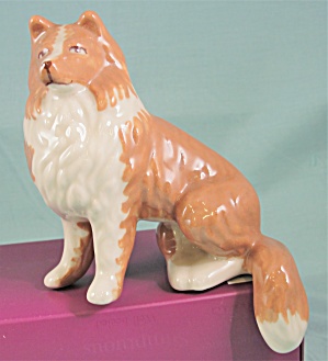 Ceramic Arts Studio Shelf Edge Sitter Collie Dog