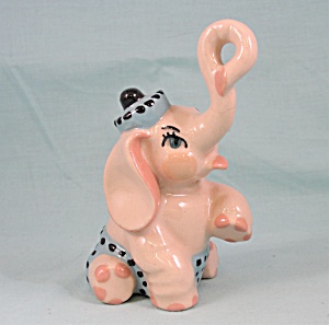 Ceramic Arts Studio Sitting Circus Elephant