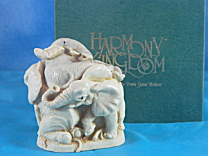 Harmony Kingdom Treasure Jest Trumpeters Ball Elephants