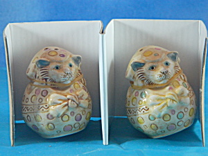 Harmony Ball Pot Bellys Salt And Pepper Easter Cats