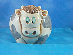 Porcelain Cow Piggy Bank