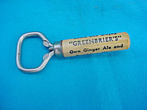 Greenbier's Bottle Opener/cork Screw