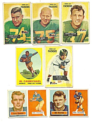 1950's Green Packers Football Cards