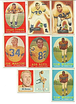 1950's Los Angles Rams Football Cards