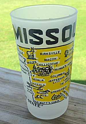 Missouri State Souvenir Glass