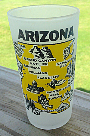 Arizona State Souvenir Glass