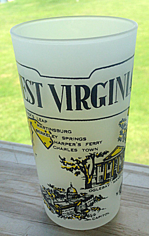 West Virginia State Souvenir Glass