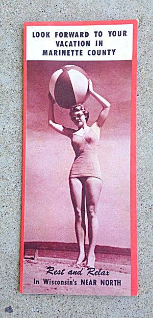 50's Travel Brochure Marinette Co. Wisconsin