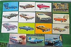 Automobile Dealer 1970's Car Postcards