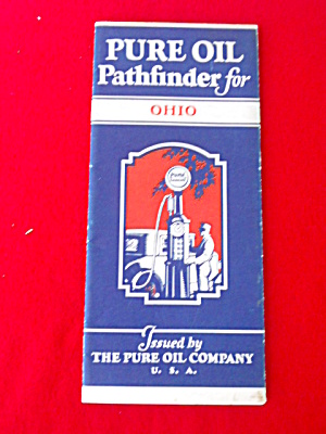 Old Pure Oil Ohio Map