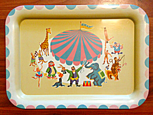 1950's Circus Tv Tray
