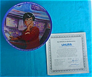 Star Trek Uhura Collector Plate W/box
