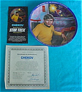 Star Trek Chekov Collector Plate W/box