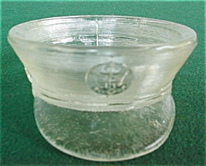 Miltary Hat Glass Candy Container