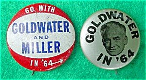 Pr. Of Goldwater Political Pinbacks