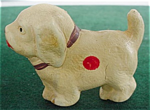 Old Hard Plastic Dog--japan