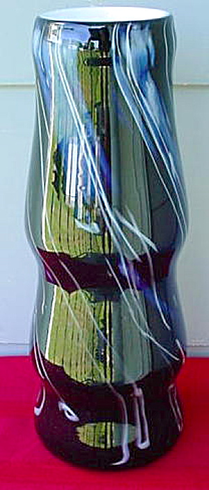 Lg. Fostoria 15 In Impressions Art Glass Vase
