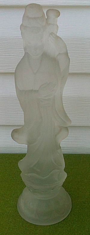 Fostoria Chinese Lute Glass Figure
