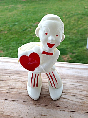 Vintage Valentines Be Mine Plastic Figure