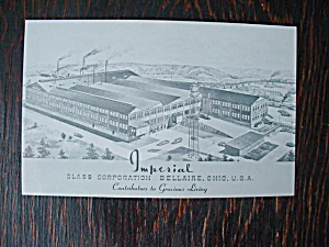 Imperial Glass Bellaire, Ohio Postcard