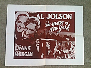 Al Jolson Madge Evans Heart Of N.y.