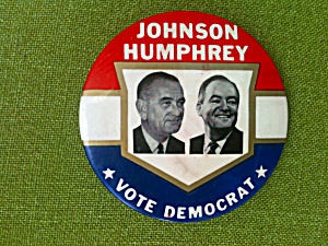 Johnson Humphrey 3 1/2 In. Portrait Pinback