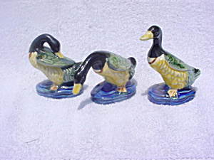 3 Occupied Japan Ducks