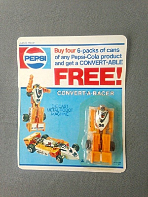 Pepsi Transformer Promo Convert-a-racer