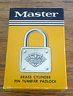 Master 77 Padlock W/org Box & Keys Unused
