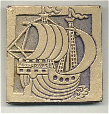 Moravian Tile Mayflower Dated 1974