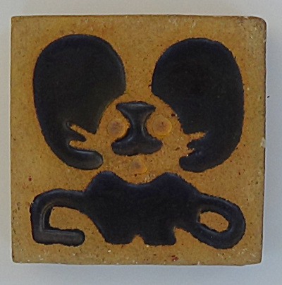 Rossman 3 Inch Stylized Mouse Tile 1908 - 1930
