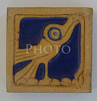 Rossman 3 Inch Whimsical Stylized Bird Tile 1908 - 1930