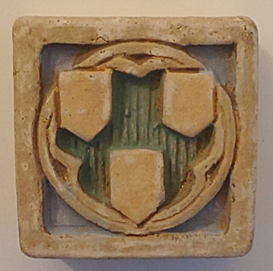 2&quot; Claycraft Tile With 3 Shields