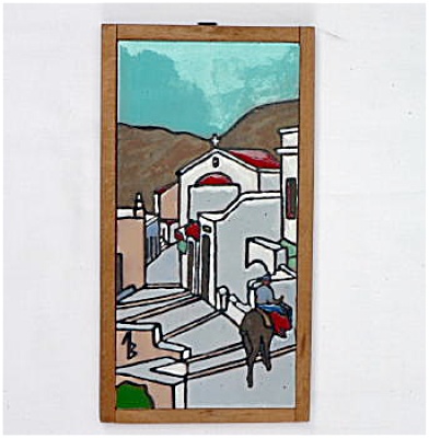 Scenic Signed Tile - Mountain Village