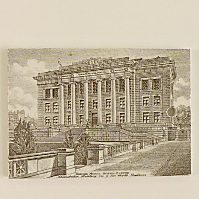 1908 Wedgwood Calendar Tile Harvard Medical School #2