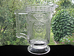 Antique Mckee Modern Pattern Glass Pitcher