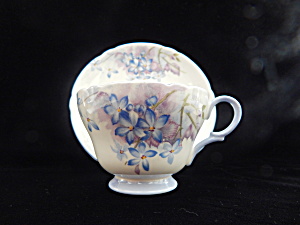 Vintage Shelley China Blue Spray Cup And Saucer