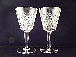 Waterford Crystal Alana White Wine Goblets - Pair