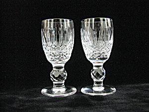 Waterford Crystal Colleen Footed Cordial Stems - Pair