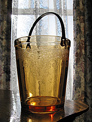 Fostoria Vesper Amber Ice Bucket