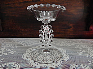 Imperial Candlewick #400 Tall Beaded Stem Candlestick
