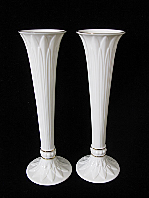 Lenox Tivoli Collection Bud Vases - Pair