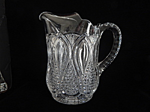 Antique Eapg New Jersey Pitcher W/ice Lip