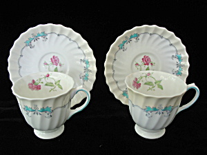 Royal Doulton The Picardy Demitasse Cups & Saucers