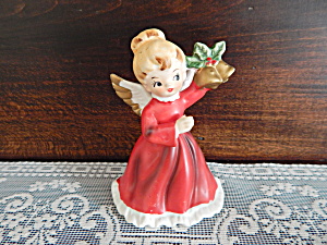 Vintage Napco Christmas Angel Holding Christmas Bells